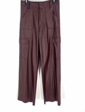 Oscar Size 8 Chocolate Faux Leather NEW Designer Pants